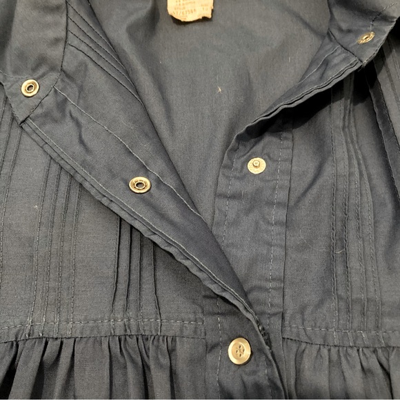 Vintage Models Coat Blue Maxi Button Down Dress- 10 - Picture 7 of 7